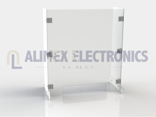 Guarda de protección para líneas de producción y mesas de trabajo