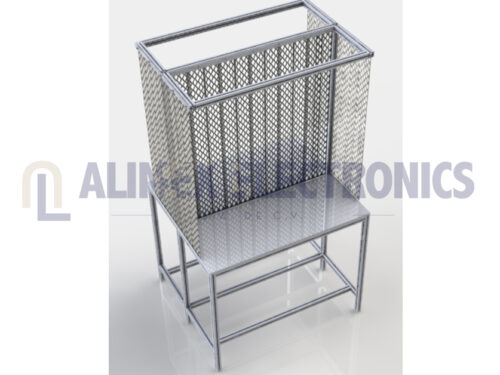 Guarda de seguridad con cortina PVC ESD