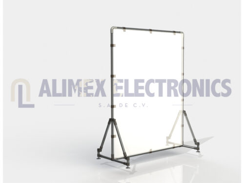 Guarda de protección para líneas de producción y mesas de trabajo