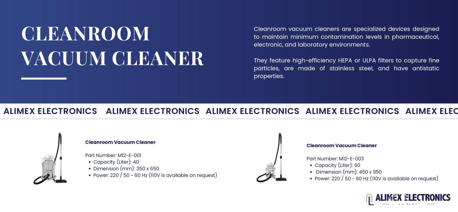 CLEANROOM VACUUM CLEANER - ALIMEX SLIDER